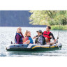 Лодка INTEX Seahawk 4 (68351), 4-местная, 351×145×48 см, вёсла, насос, до 480 кг