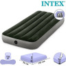 Надувной матрас INTEX Downy Airbed 64760, 76×191×25 см, с встроенным ножным насосом